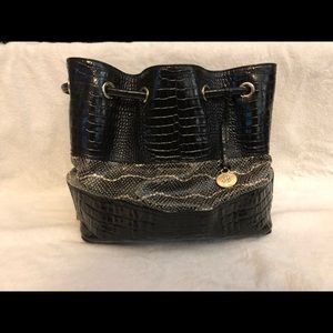 BRAHMIN BLACK LEATHER LIMITED EDITION MEDIUM PURSE